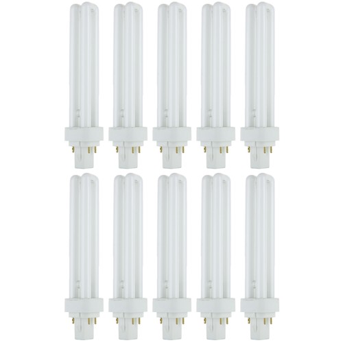 10pack cfl double - cfl, u-shaped