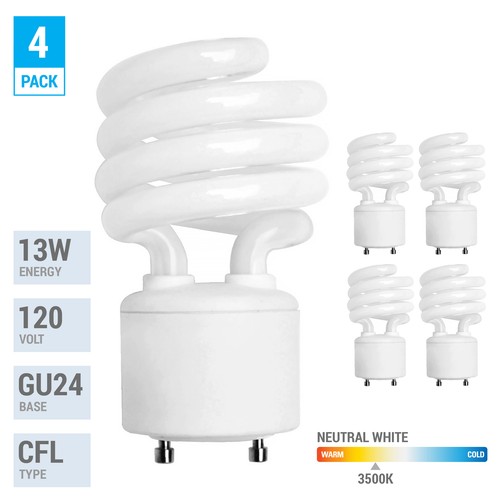 Pack spiral cfl fluorescent - 4,