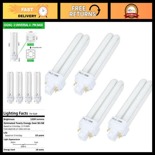 18w cfl light bulbs pin - cfl, bulbs,