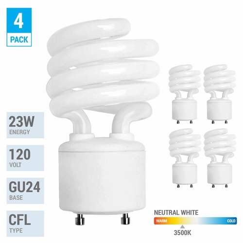 Pack spiral cfl fluorescent - 4,