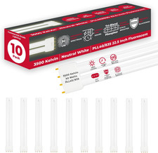 40W Twin Tube CFL Bulb 3500K